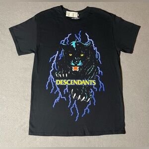 DESCENDANTS LA Electric Panther T-Shirt Black Size Medium Short Sleeve